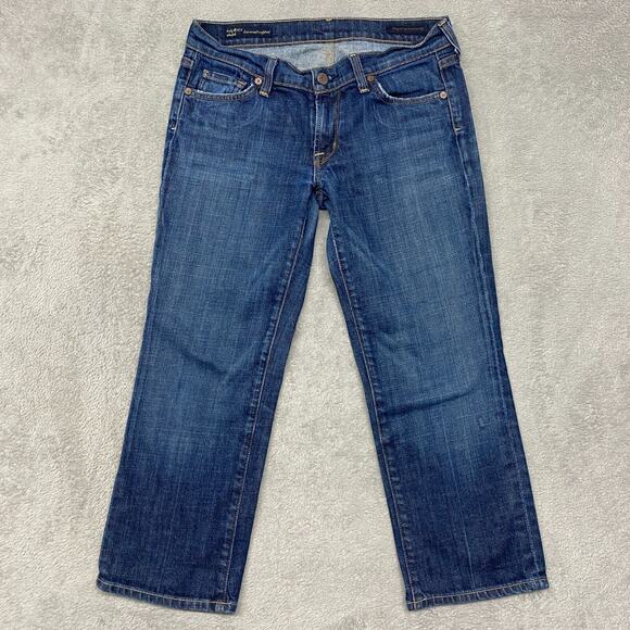 Citizens Of Humanity Jeans Womens 28 Blue Kelly 063 Low Waist Cropped Denim - Picture 1 of 11